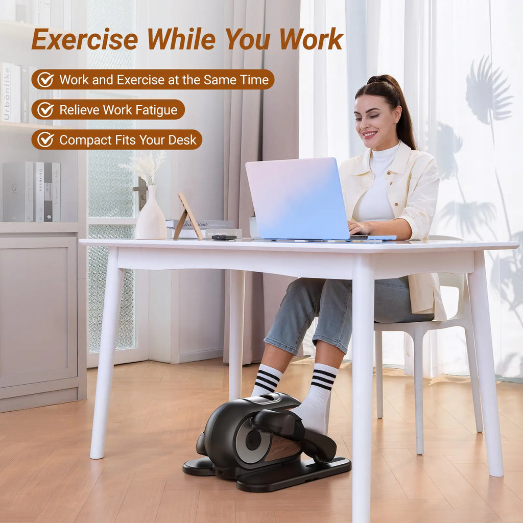 Under Desk Elliptical Machine with 12-Speeds
