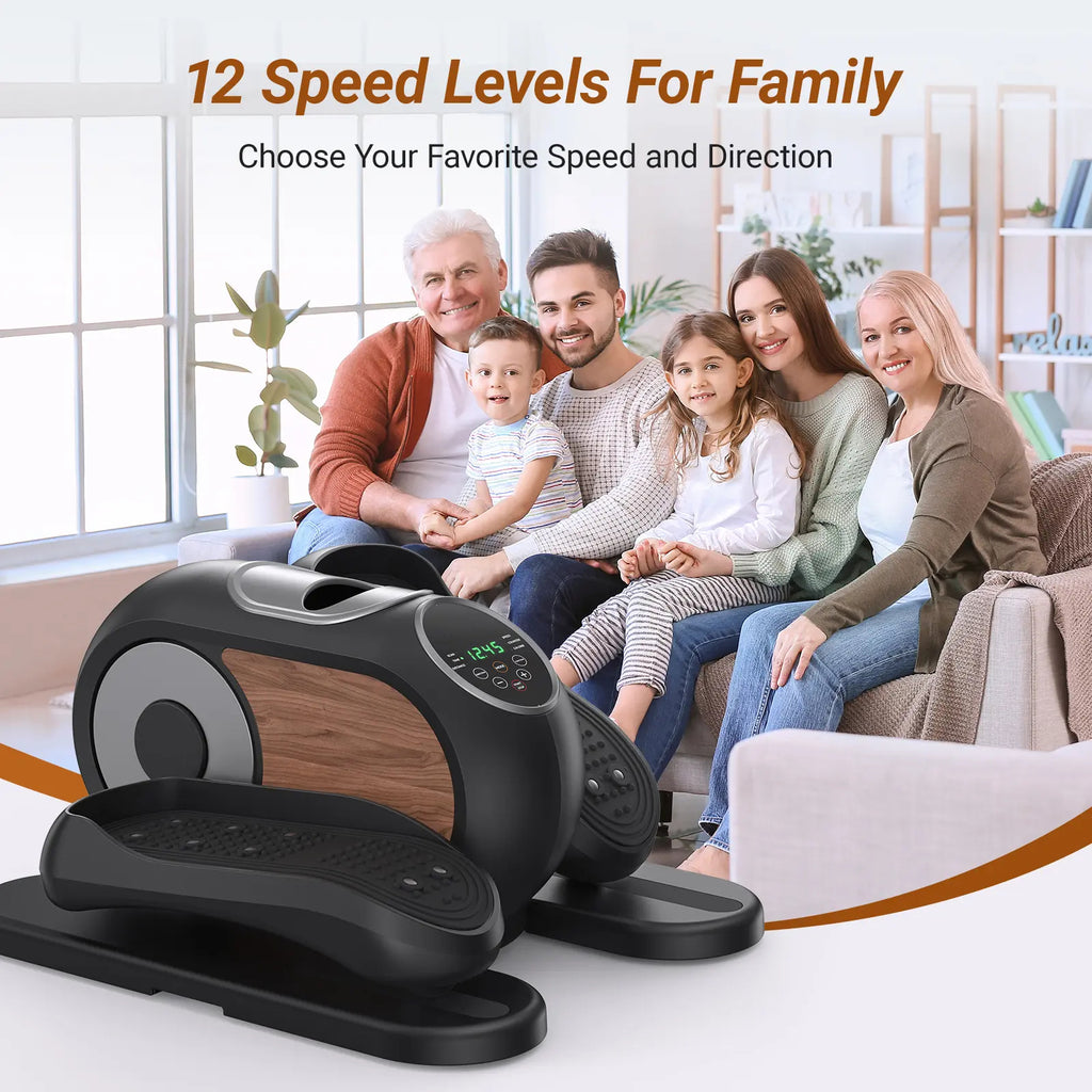 Under Desk Elliptical Machine with 12-Speeds